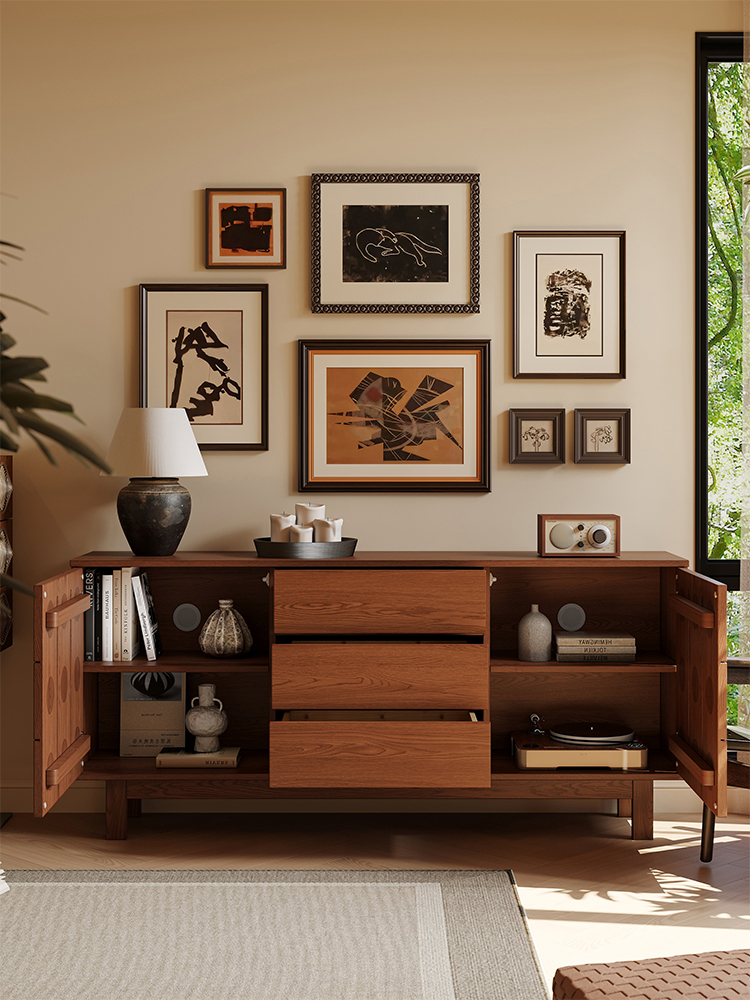 [PRE-ORDER] Brown Vintage European Luxury Sideboard Cabinet Home Furniture