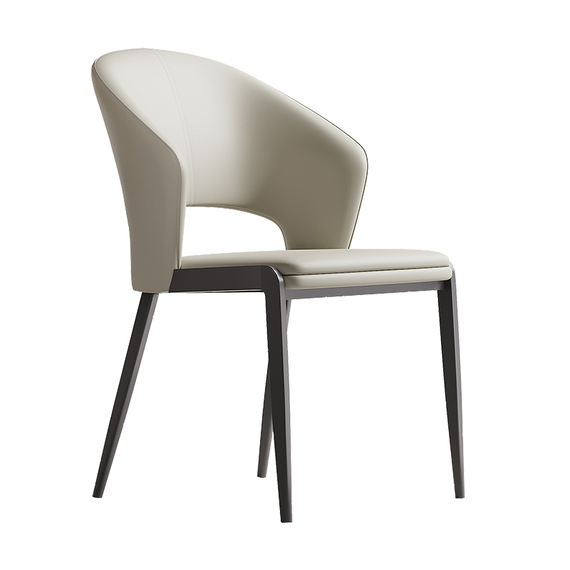 PRE ORDER / BTO PACKAGE - A - DINING CHAIR - Minimalist designer restaurant dining chair simple modern leather dining table chair 