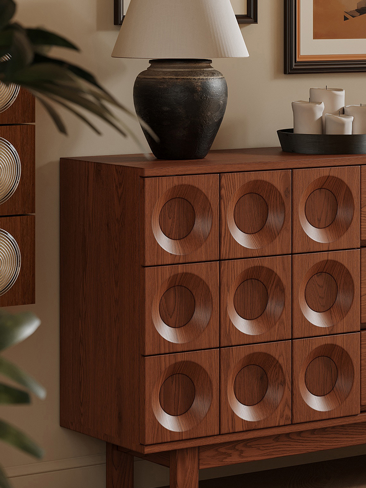 [PRE-ORDER] Brown Vintage European Luxury Sideboard Cabinet Home Furniture