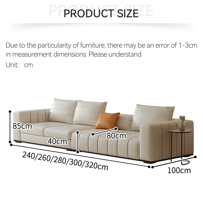 [Pre-order] Italy style piano leather sofa minimalist sofa set living room furniture