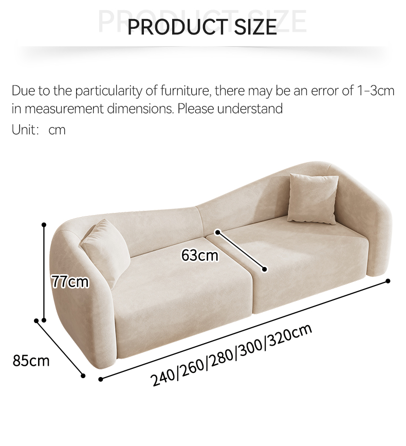 [Pre-order] New Nordic Cream Style Small Family Sofa Living Room Simple Modern Technology Fabric Sofa Butterfly Cloth Sofa-Smart-Living