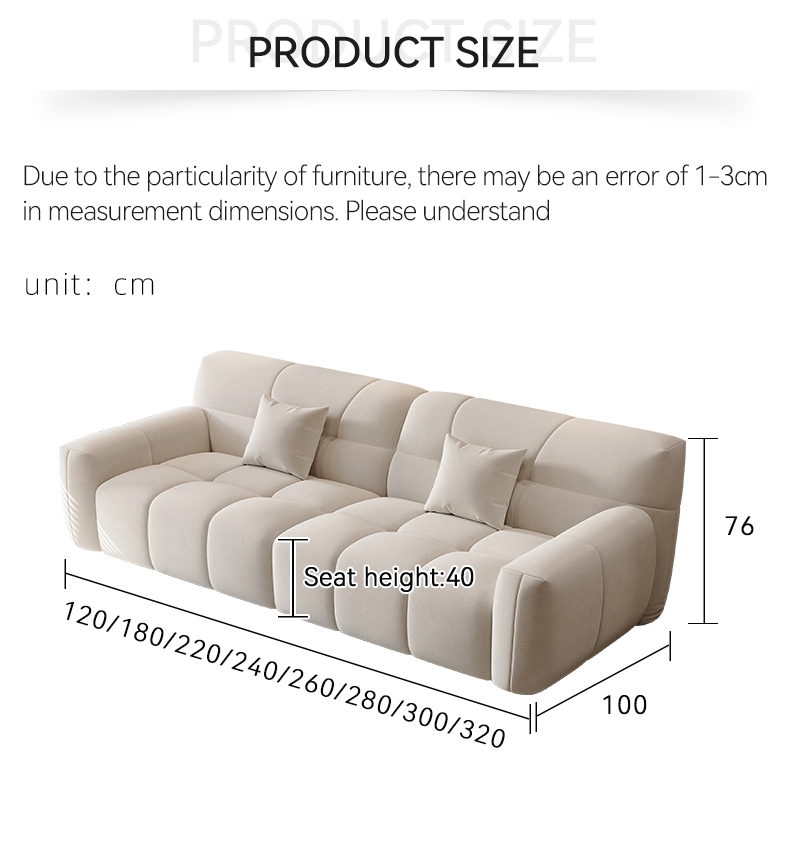 [Pre-order] Modern Sofa Simple Sofa White Sofa Design Luxury Living Room Sectional Sofa
