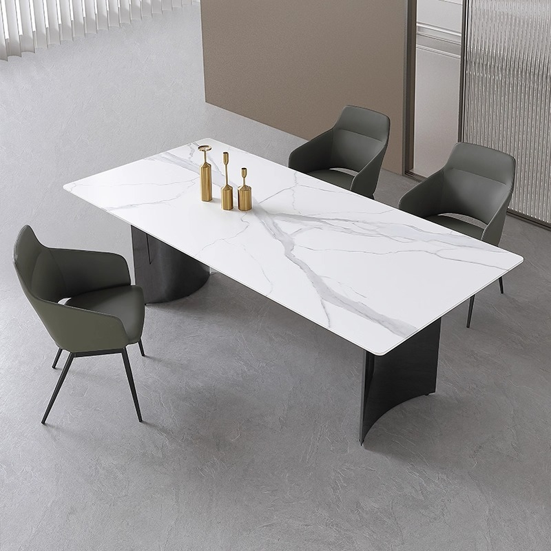 PRE ORDER / BTO PACKAGE - VR - Dinning Table - FD-C15 Italian-style Luxury Marble Dining Table - Modern Minimalist Designer Large Space Creative High-End Dining Table