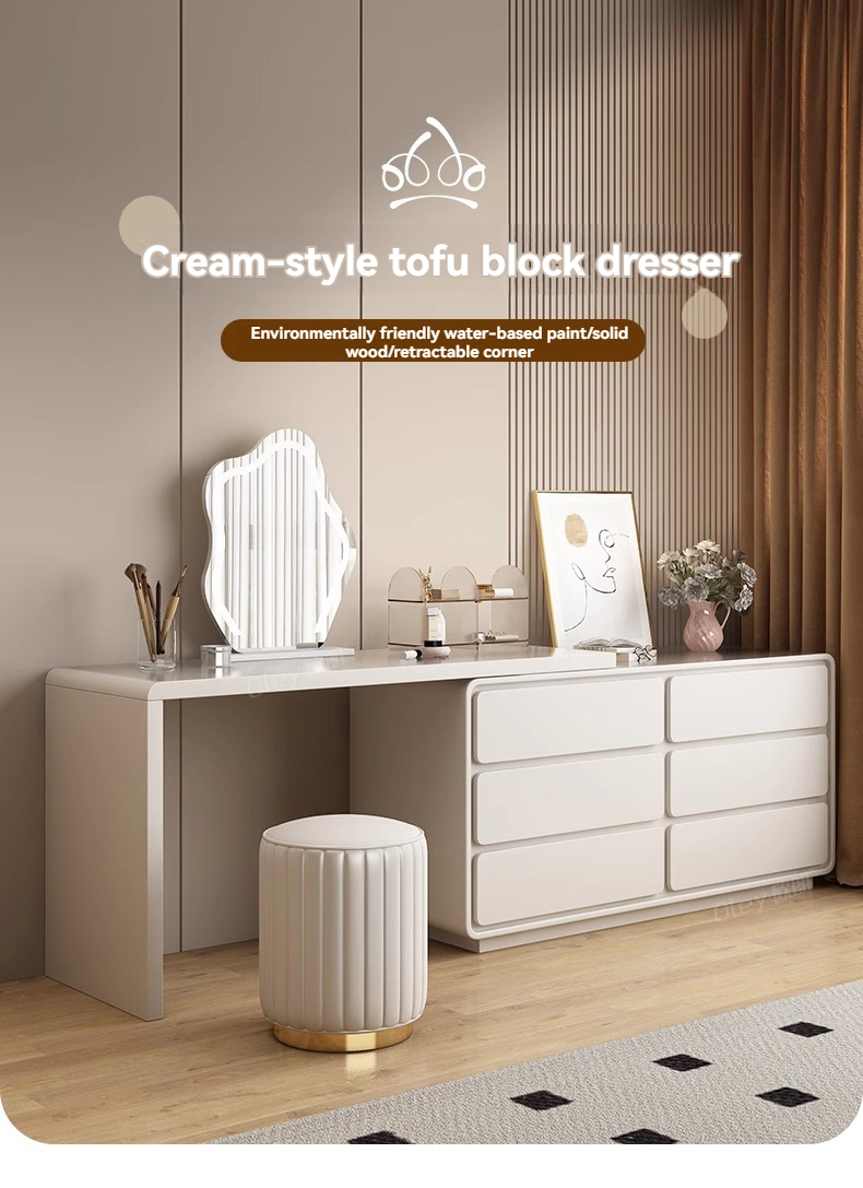 [Pre-order] Internet celebrity dressing table drawer bed end space retractable designer dressing table simple style dressing table-Smart-Living