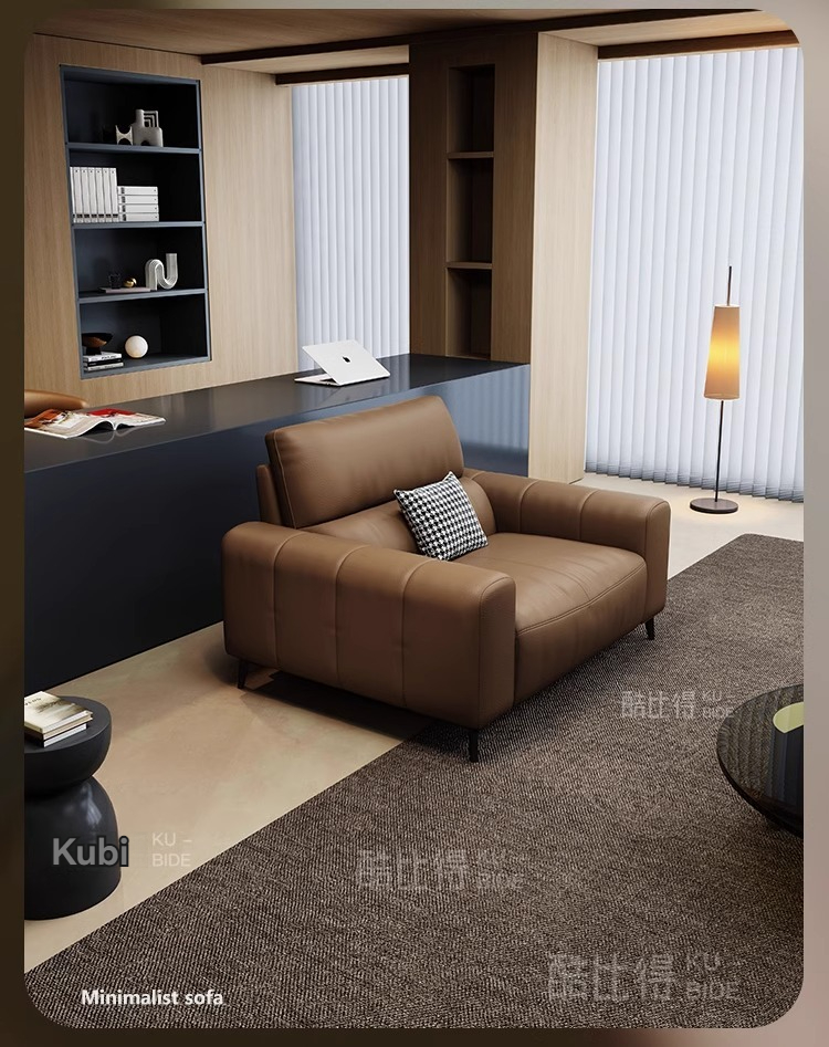 [Pre-order] Cool leather zero wall functional sofa, living room Italian minimalist electric sofa, space capsule multifunctional sofa-Smart-Living