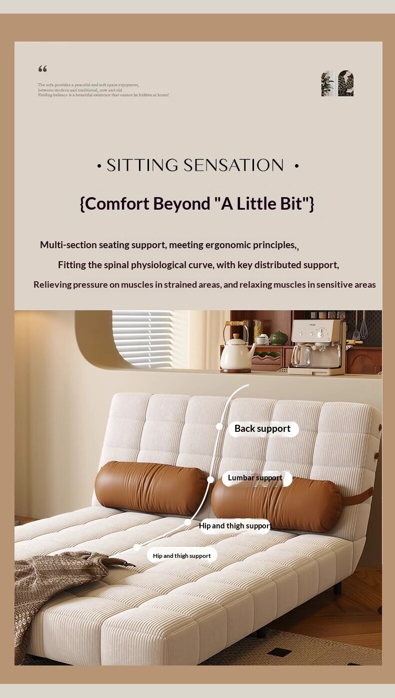 [PRE-ORDER] French-style cream sofa bed folding and convertible, 
