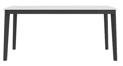 PRE ORDER / BTO PACKAGE - VR - Dinning Table - FD-C19 Nordic Light Rock Panel Small Apartment Dining Table, Simple Modern Rectangular White Ash Wood Minimalist Compact Family Dining Table