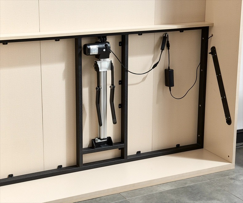 [Pre-order]  Electric wall bed invisible bed Small apartment invisible bed foldable bed living room wall bed study invisible bed hardware accessories-Smart-Living