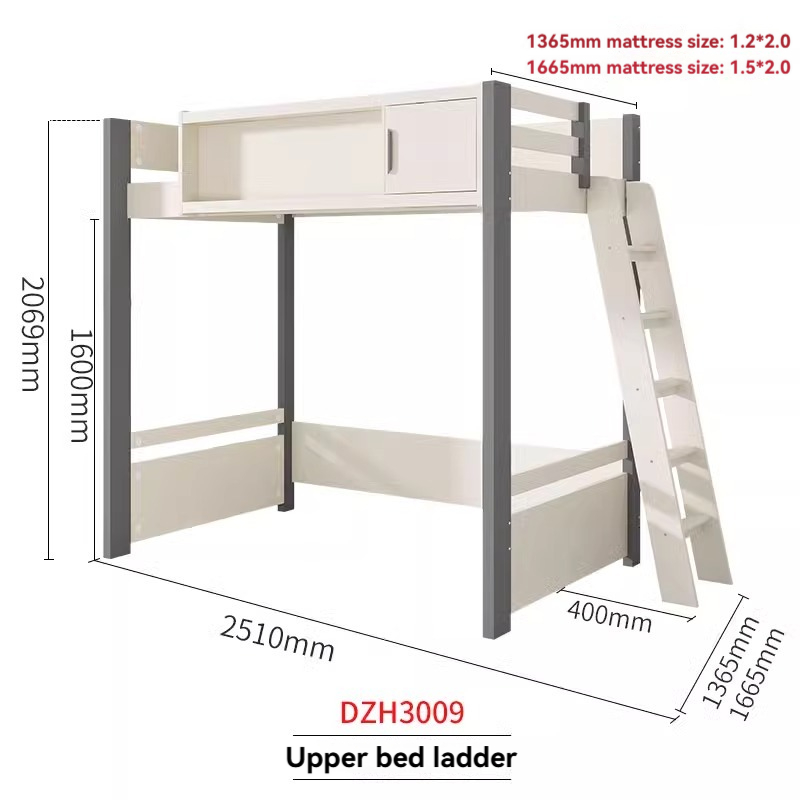 [Pre-order] Bed and table, home use, adult and child combination bed, integrated bunk bed, double layered bunk bed, high and low bed with wardrobe, desk-Smart-Living