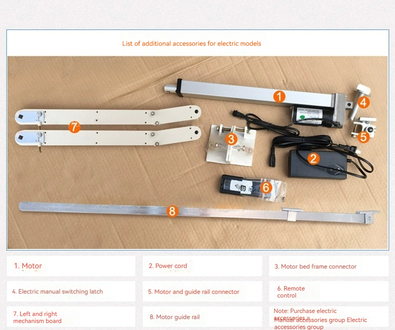 [Pre-order] Electric invisible bed wall bed multi-functional small apartment invisible bed sofa one Murphy bed folding bed hardware accessories-Smart-Living