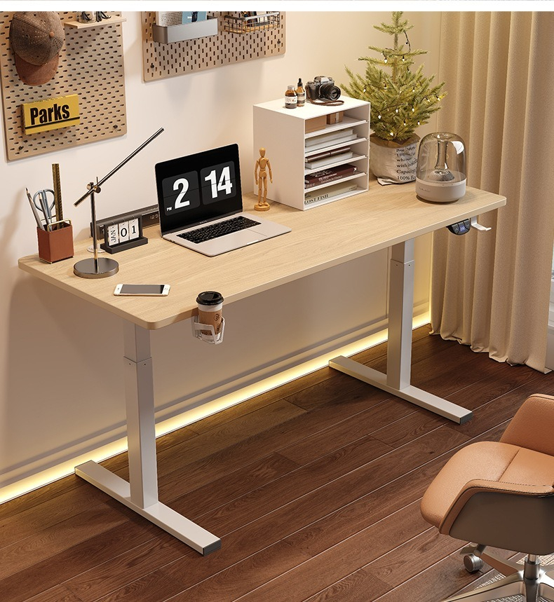 [Pre-oder] Yizhuo intelligent office electric lift table ergonomic home computer desk standing study table lift table-Smart-Living