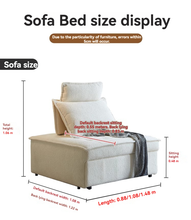 [Showroom] Colourful Foldable Fabric/Leather/Microfiber Leather Sofa Bed -Smart-Living