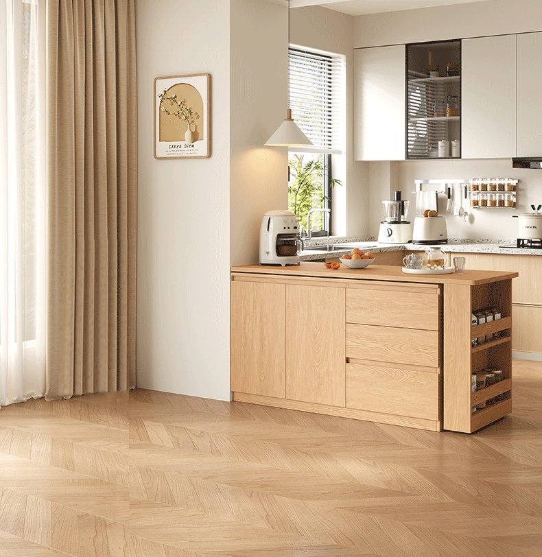 [PRE-ORDER] Guobu solid wood extendable rotating dining table