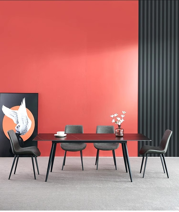 PRE ORDER / BTO PACKAGE - VR - Chair - FD-Y06 Household Dining Chairs - Luxury Iron Art Backrest Chairs, Modern Minimalist Dining Table Chairs, Hotel Stools, Upholstered Furniture Chairs