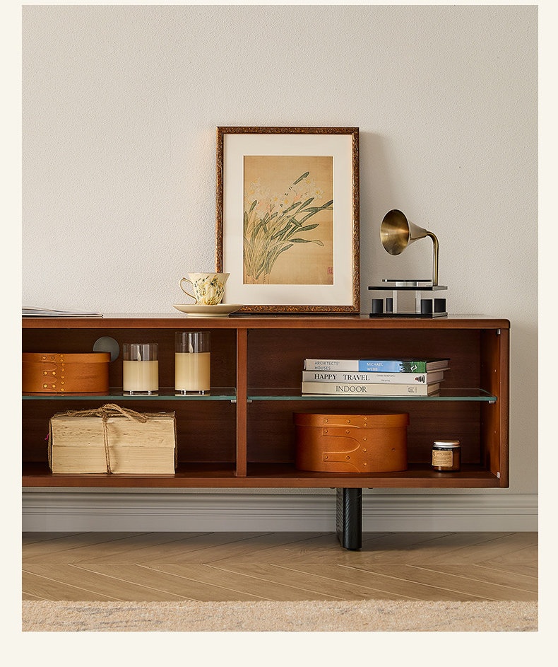 [PRE-ORDER] Customizable Solid Oak Qifang wood TV cabinet and coffee table set.