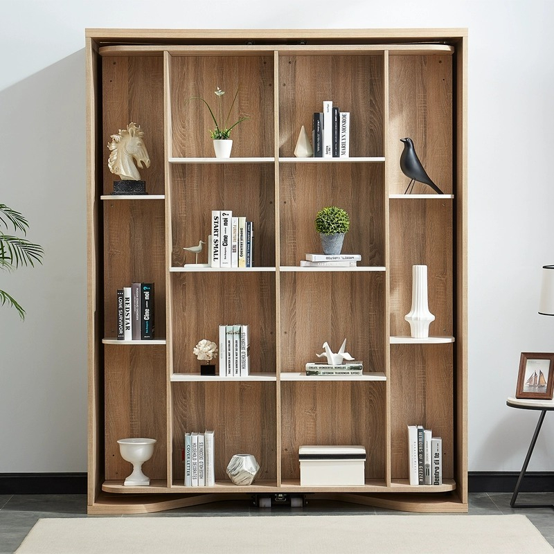 [Pre-order] Rotating folding invisible bed Small unit turning folding bed living room wall bed study invisible bed wall bed hardware accessories-Smart-Living