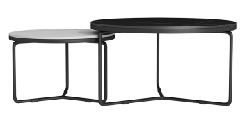 PRE ORDER / BTO PACKAGE - VR - Coffee Table - FD-603 Creative Luxury Coffee Table - Stone Board Hotel/B&B Side Table, Compact Round Coffee Table for Small Spaces, Minimalist Circular Design