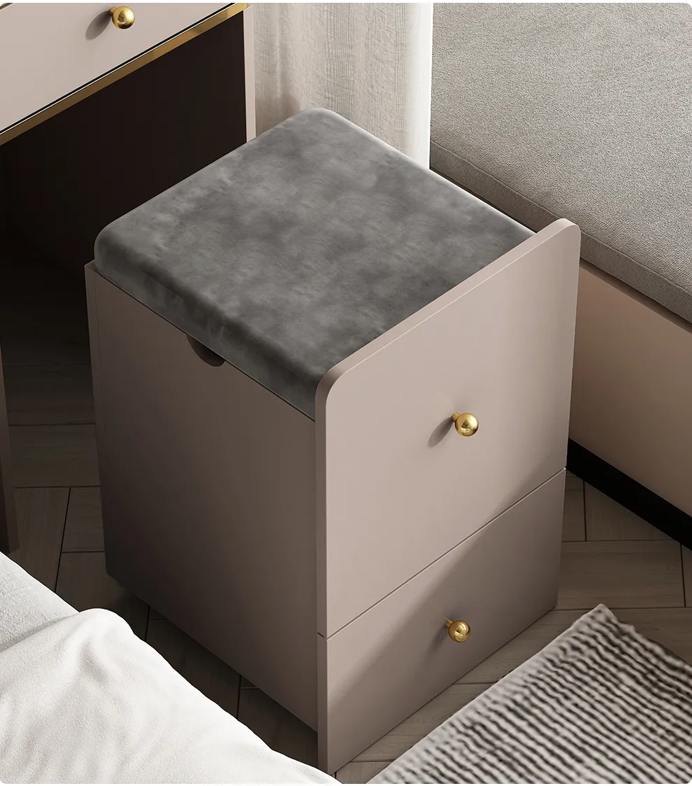 New style light luxury slate vanity table, small-sized, multi-functional, mini 40CM50, bedroom storage and makeup table