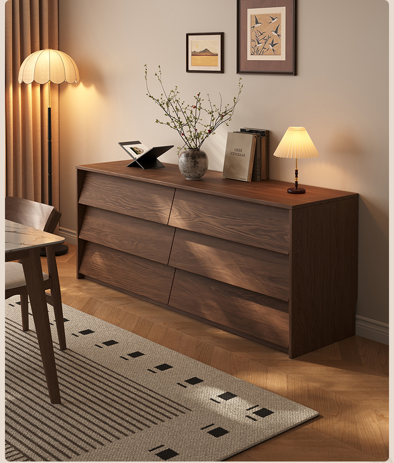 [PRE-ORDER] Guobu Custom-made Solid Wood Six-Drawer Chest, Bed End Table, 