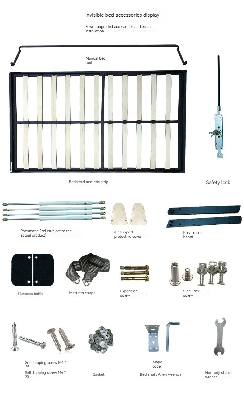 [Pre-order] Wooden (Up/Side Turn) Rollover Hidden Murphy Bed/ Wall Bed For Small Household