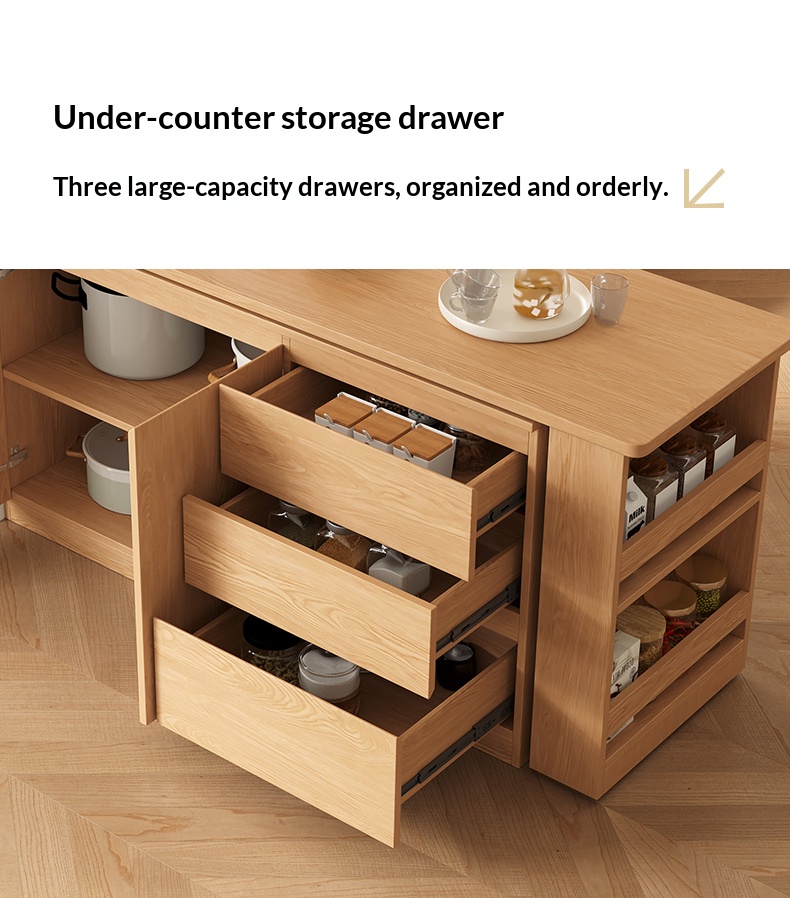 [PRE-ORDER] Guobu solid wood extendable rotating dining table