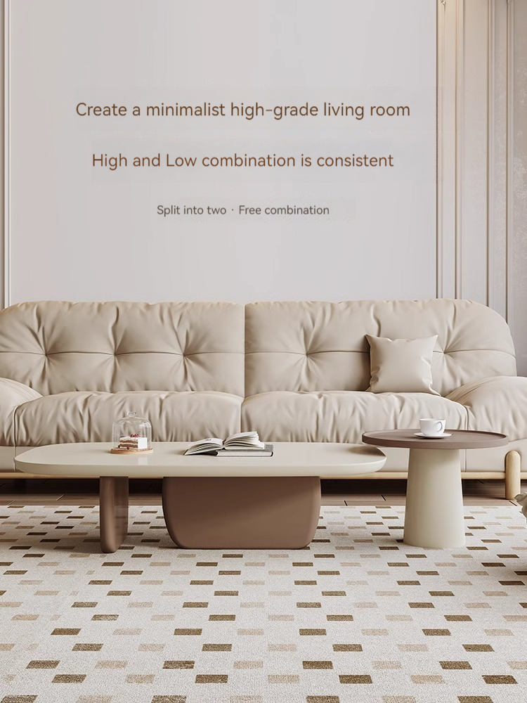 [Pre-order] French retro coffee table minimalist living room home designer light luxury modern simple small apartment creative coffee table combination-Smart-Living