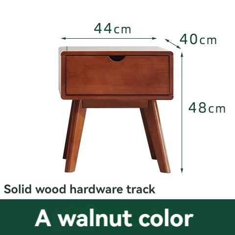 All solid wood bedside table Nordic style ins creative simple modern assembled small bedroom storage cabinet bedside cabinet-Smart-Living