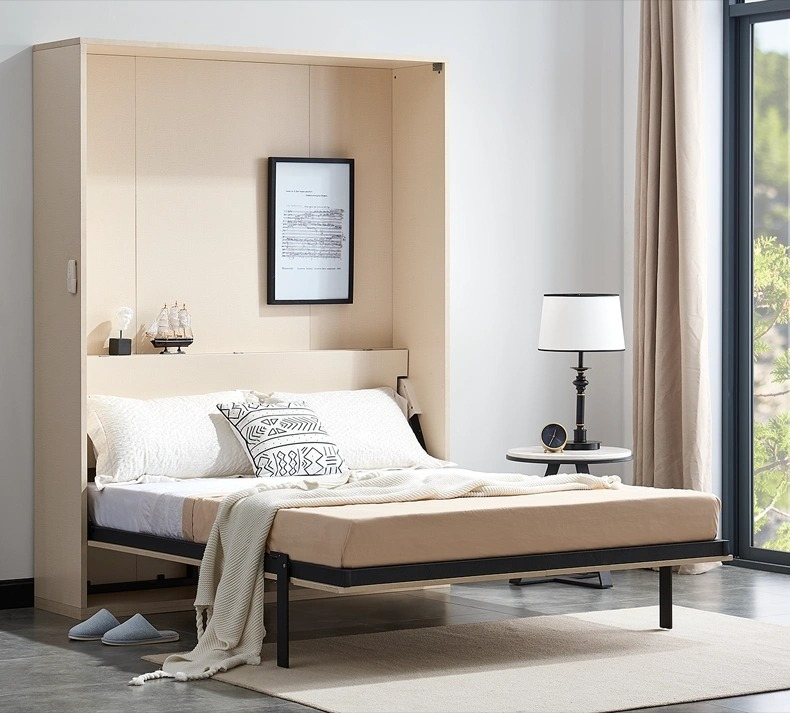 [Pre-order]  Electric wall bed invisible bed Small apartment invisible bed foldable bed living room wall bed study invisible bed hardware accessories-Smart-Living