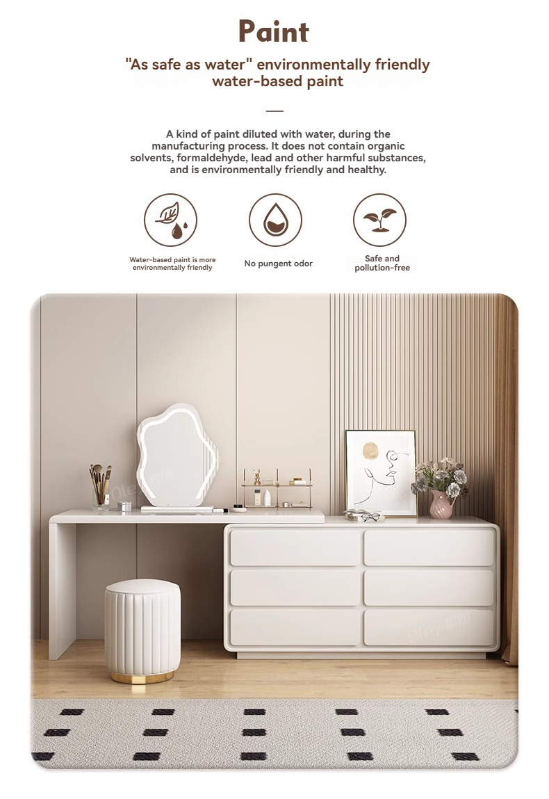 [Pre-order] Internet celebrity dressing table drawer bed end space retractable designer dressing table simple style dressing table-Smart-Living