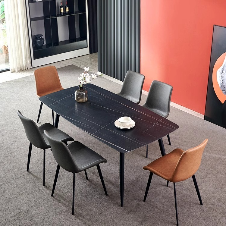 PRE ORDER / BTO PACKAGE - VR - Chair - FD-Y06 Household Dining Chairs - Luxury Iron Art Backrest Chairs, Modern Minimalist Dining Table Chairs, Hotel Stools, Upholstered Furniture Chairs