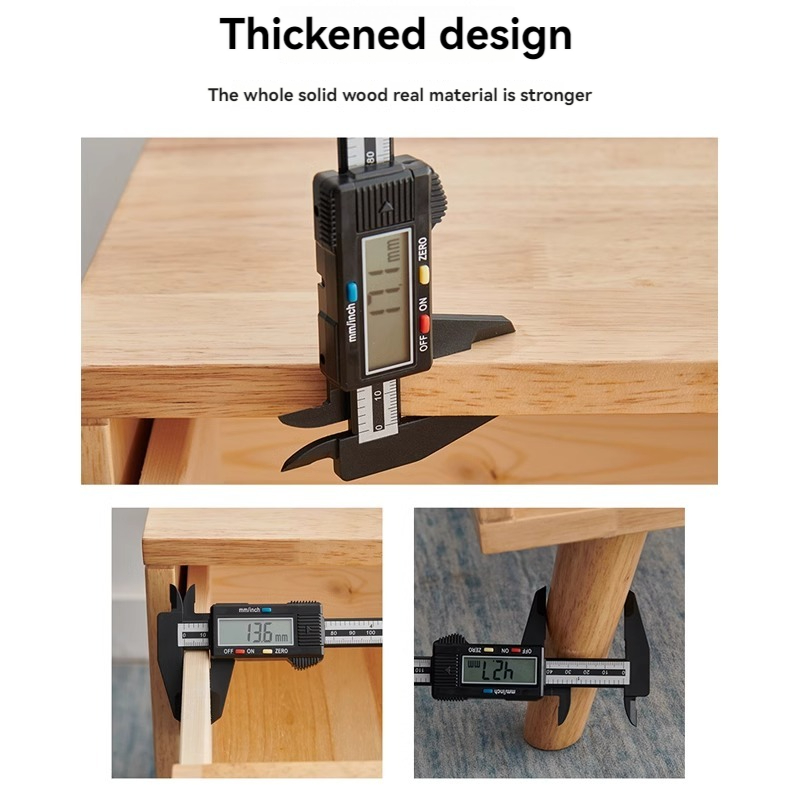 All solid wood bedside table Nordic style ins creative simple modern assembled small bedroom storage cabinet bedside cabinet-Smart-Living