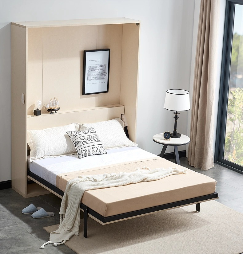 [Pre-order]  Electric wall bed invisible bed Small apartment invisible bed foldable bed living room wall bed study invisible bed hardware accessories-Smart-Living