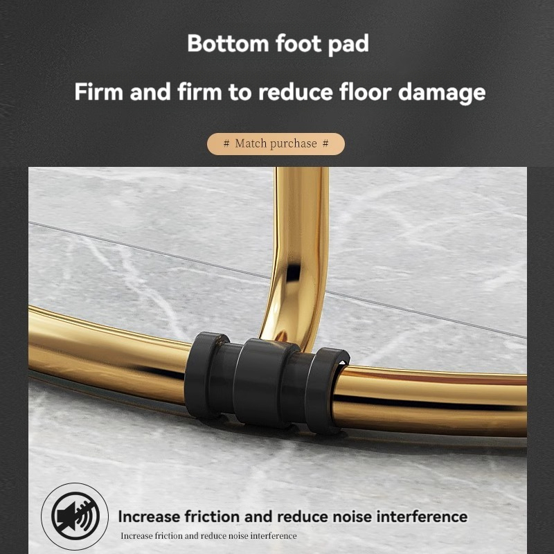 Small unit light luxury dining chairs, modern and simple household dining tables, chairs, internet famous circular dining chairs, storage small board stools-Smart-Living