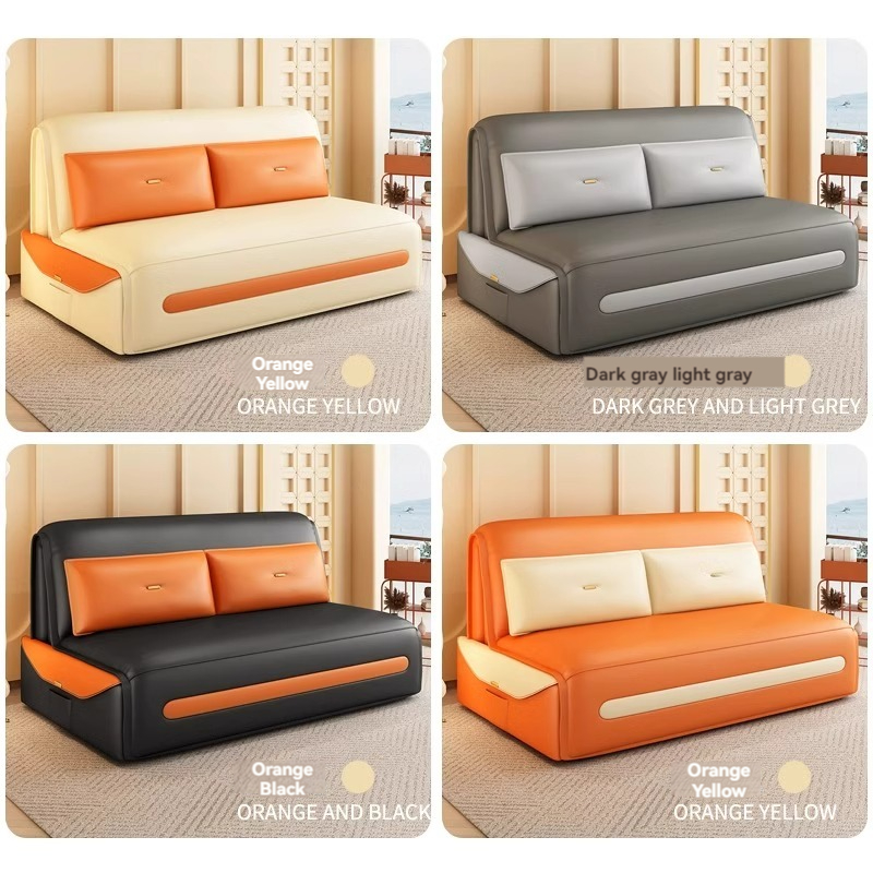 [Pre-ordr] Electric sofa bed, multi-functional, retractable, single and double, small apartment, living room, study, storage, anti-cat's claw cloth-Smart-Living