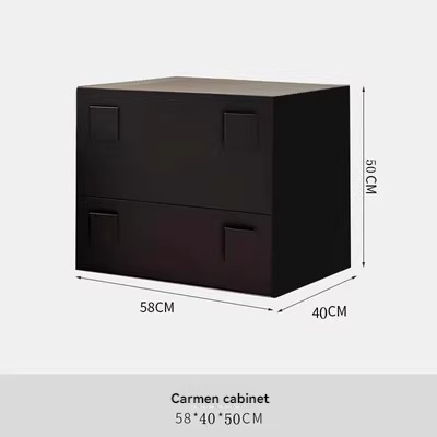 [Pre-order] Nordic retro solid wood Carmen cabinet combination module sofa side cabinet bedroom living room storage cabinet TV cabinet small apartment-Smart-Living
