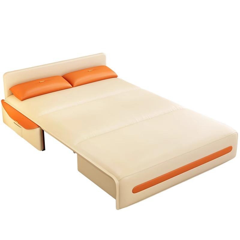 [Pre-ordr] Electric sofa bed, multi-functional, retractable, single and double, small apartment, living room, study, storage, anti-cat's claw cloth-Smart-Living