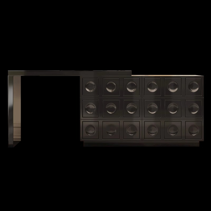 [Pre-order] Retro chest of drawers dressing table bed end retractable multifunctional storage cabinet writing desk designer style medieval style 801#-Smart-Living