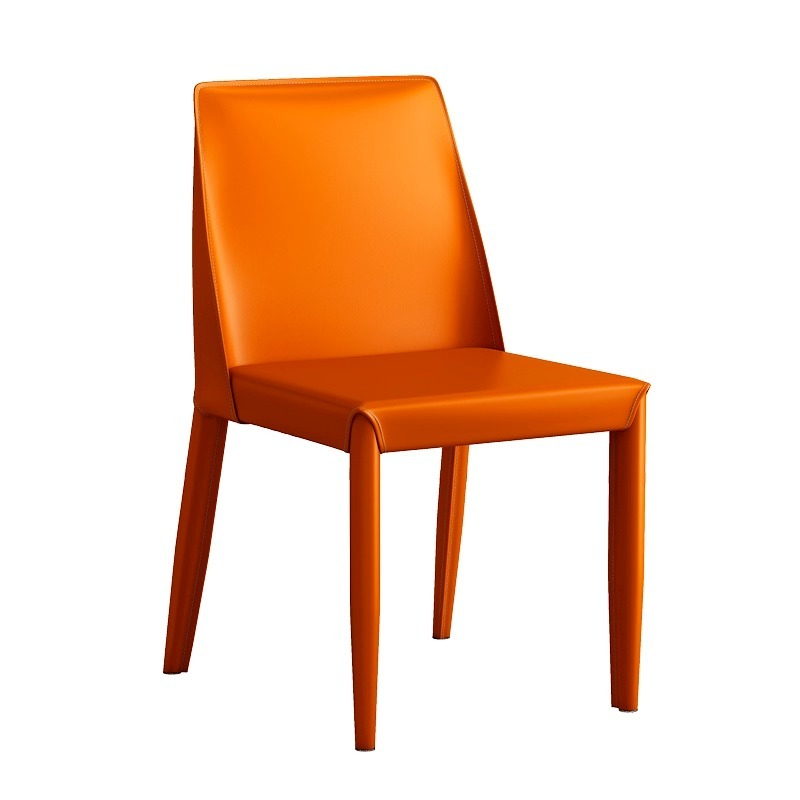 PRE ORDER / BTO PACKAGE - VR - Chair - FD-Y10 Italian Minimalist Dining Chair - Home Use Dining Table Chair with Designer Backrest, Industrial Style Saddle Leather Chair