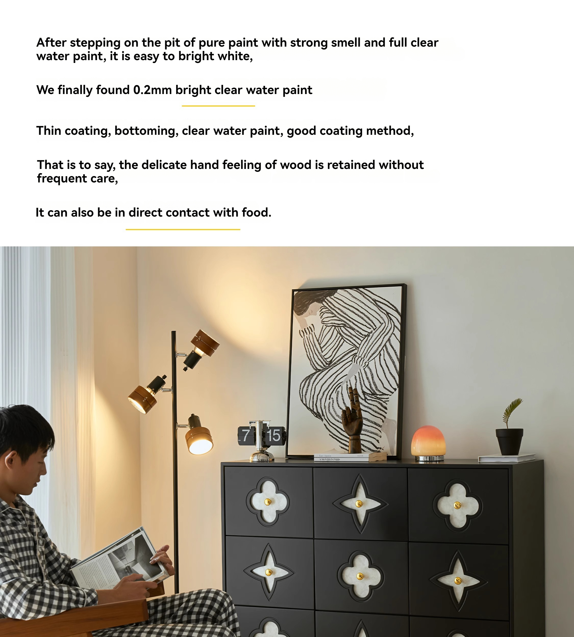 [Pre-order] Black French retro living room entrance cabinet bedroom drawer bedside cabinet storage dining side shell nine drawers-Smart-Living