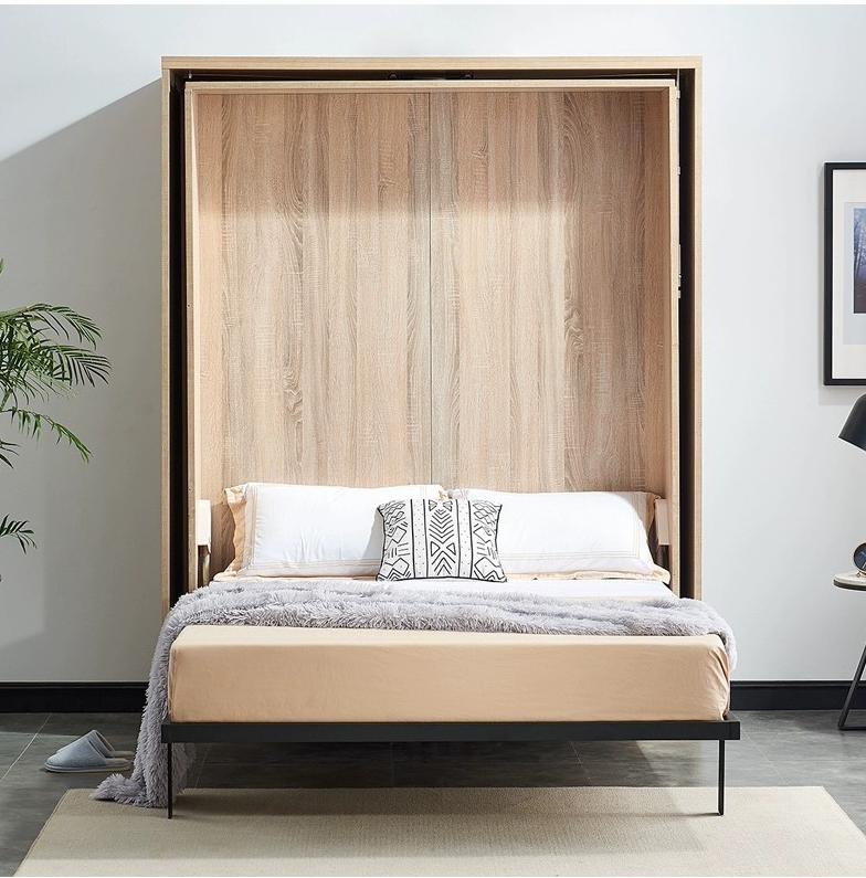 [Pre-order] Rotating folding invisible bed Small unit turning folding bed living room wall bed study invisible bed wall bed hardware accessories