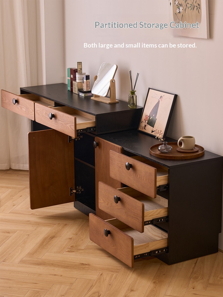 BSYR-VSC-01 [PRE-ORDER] French vintage solid wood chest of drawers vanity corner bed end dressing table storage cabinet