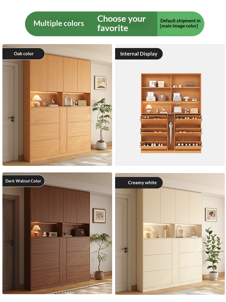 XHA-BK-01 [PRE-ORDER]  oak bookcase, solid wood display cabinet, curved glass doors; custom-made wall-mounted bookshelf