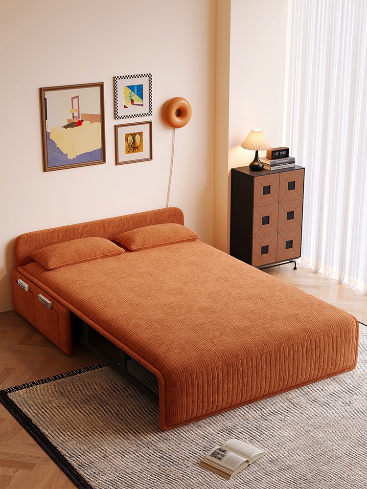 TCX- 023 [PRE-ORDER] Electric sofa bed, multi-functional, retractable, single and double, room,storage, anti-cat's claw cloth