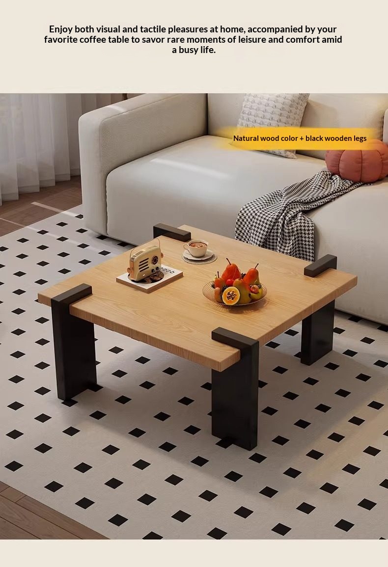 [PRE-ORDER] Customizable Solid Oak Vintage style solid wood coffee table, new style for living room.