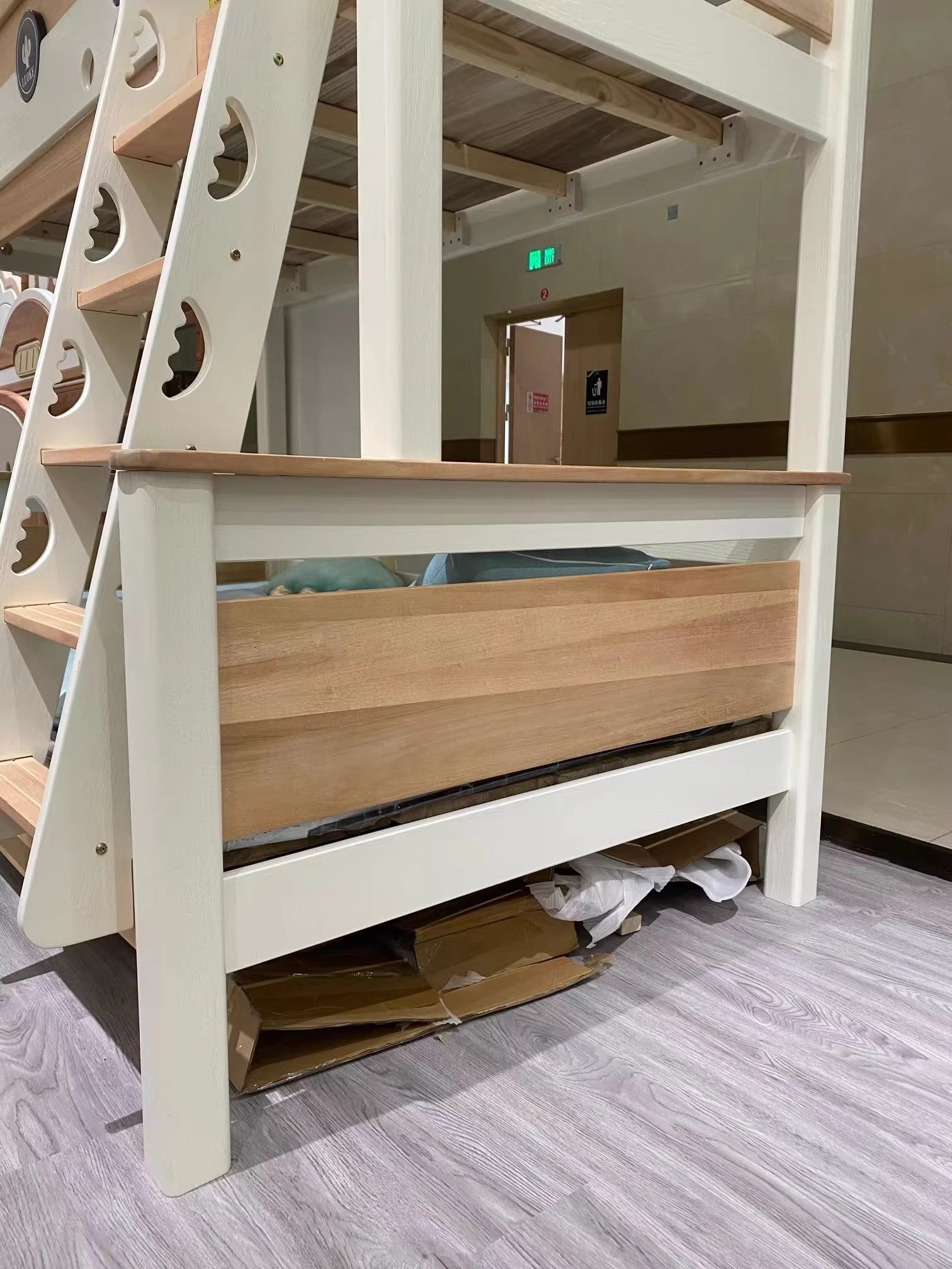 [Pre-order] Boxwood bunk bed, children's bed, small apartment, upper and lower bunk beds, upper and lower bunk beds-Smart-Living