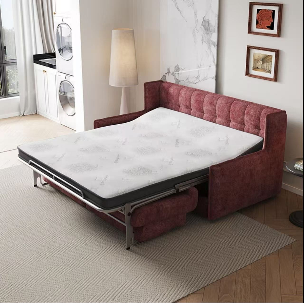 [Showroom Pre order]2025 New Sofa Bed with Mattress, Customizable，High-End, Multi-Functional for Small Apartments, Suitable for Bedrooms and Study Rooms, Foldable and Convertible.