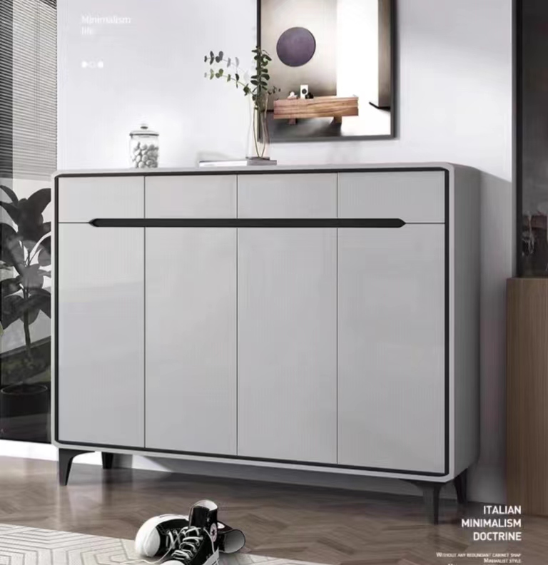 Large capacity shoe cabinet for home use, new 2023 popular high-end feeling, paint baking cabinet for living room and hallway-Smart-Living
