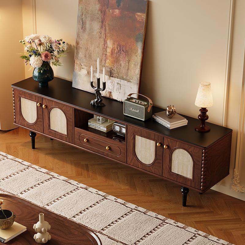 [PRE-ORDER] Customizable Solid Oak Vintage TV cabinet and coffee table combination.