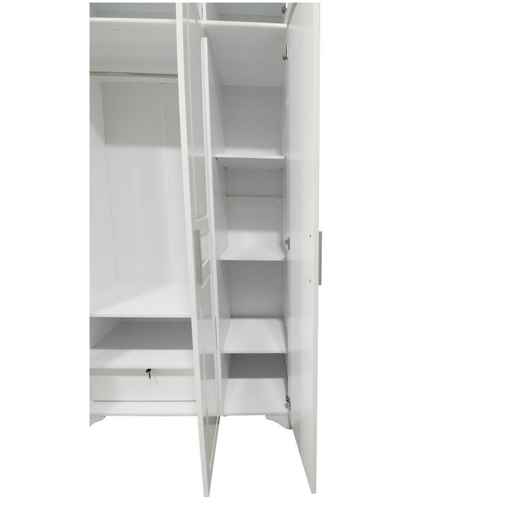 Coat cabinet, storage cabinet with top cabinet, bedroom simple combination, solid wood minimalist-Smart-Living