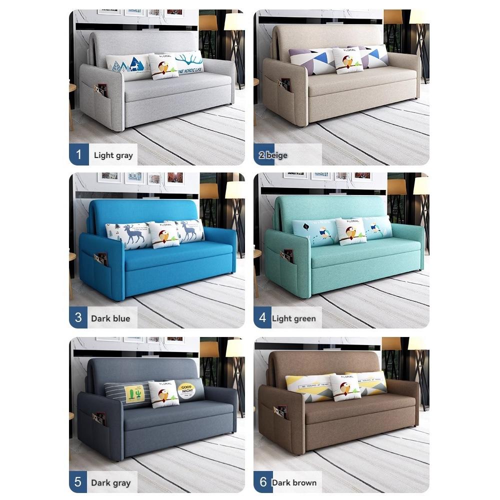 [Pre-order]  Sofa bed can be folded dual-purpose multi-functional living room small unit can be disassembled and washed 1.-Smart-Living